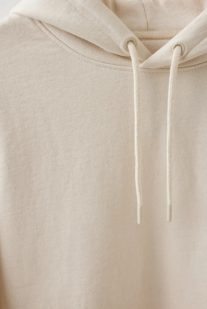 IQONIQ Torres ungefärbter Hoodie aus recycelter Baumwolle, natural raw – Bild 4