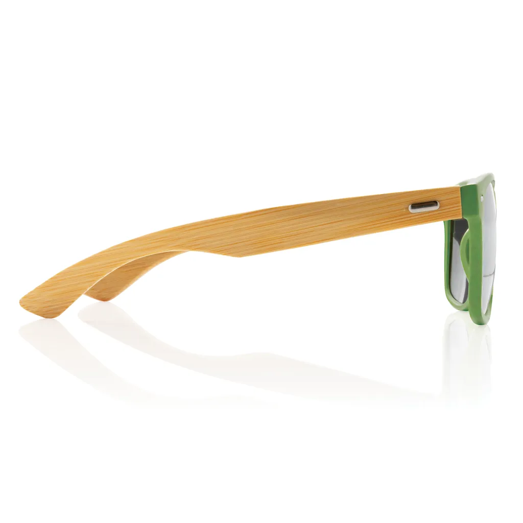 Sonnenbrille aus Bambus und RCS recyceltem Kunststoff, grün – Bild 3