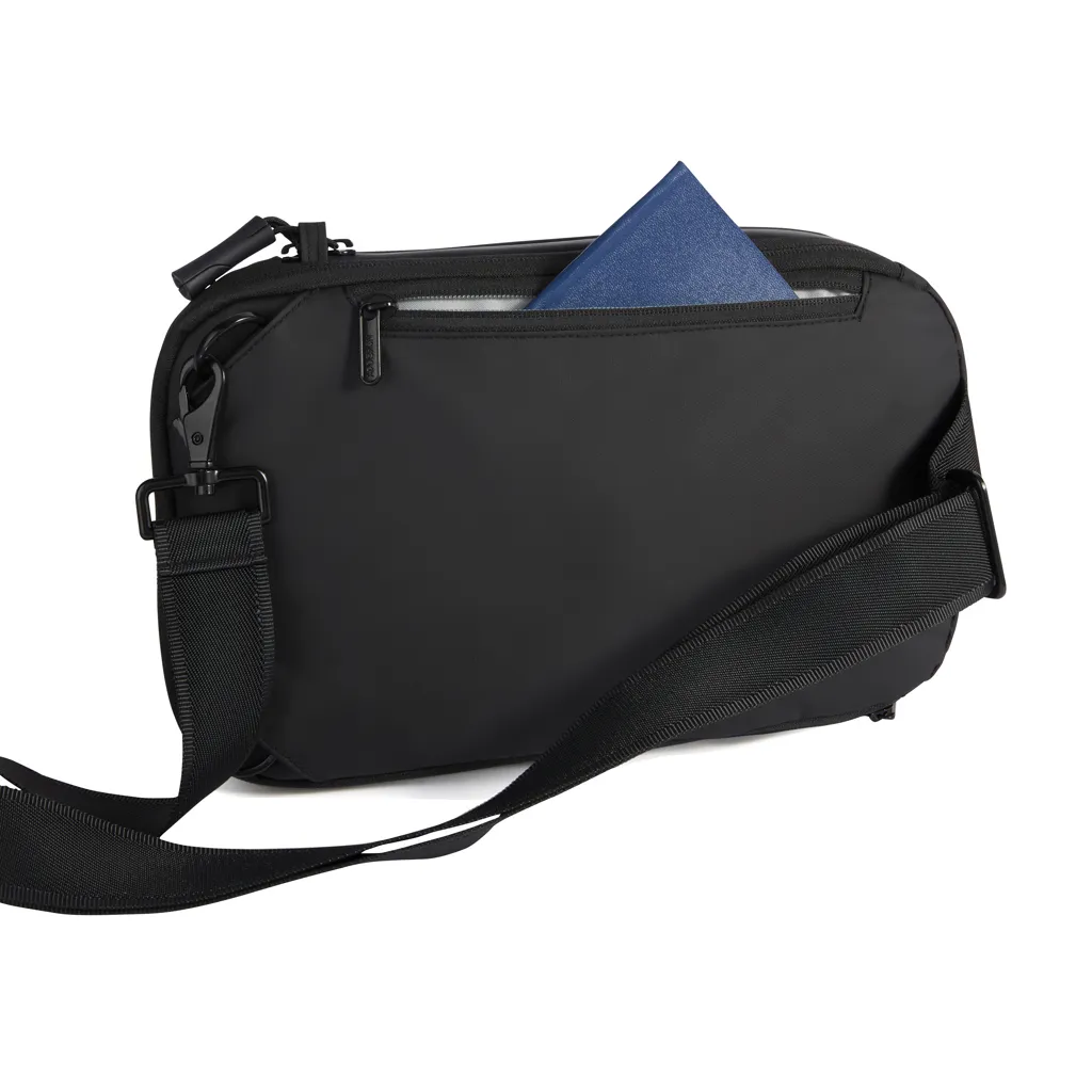Urban wasserabweisender Sling-Bag, schwarz – Bild 11