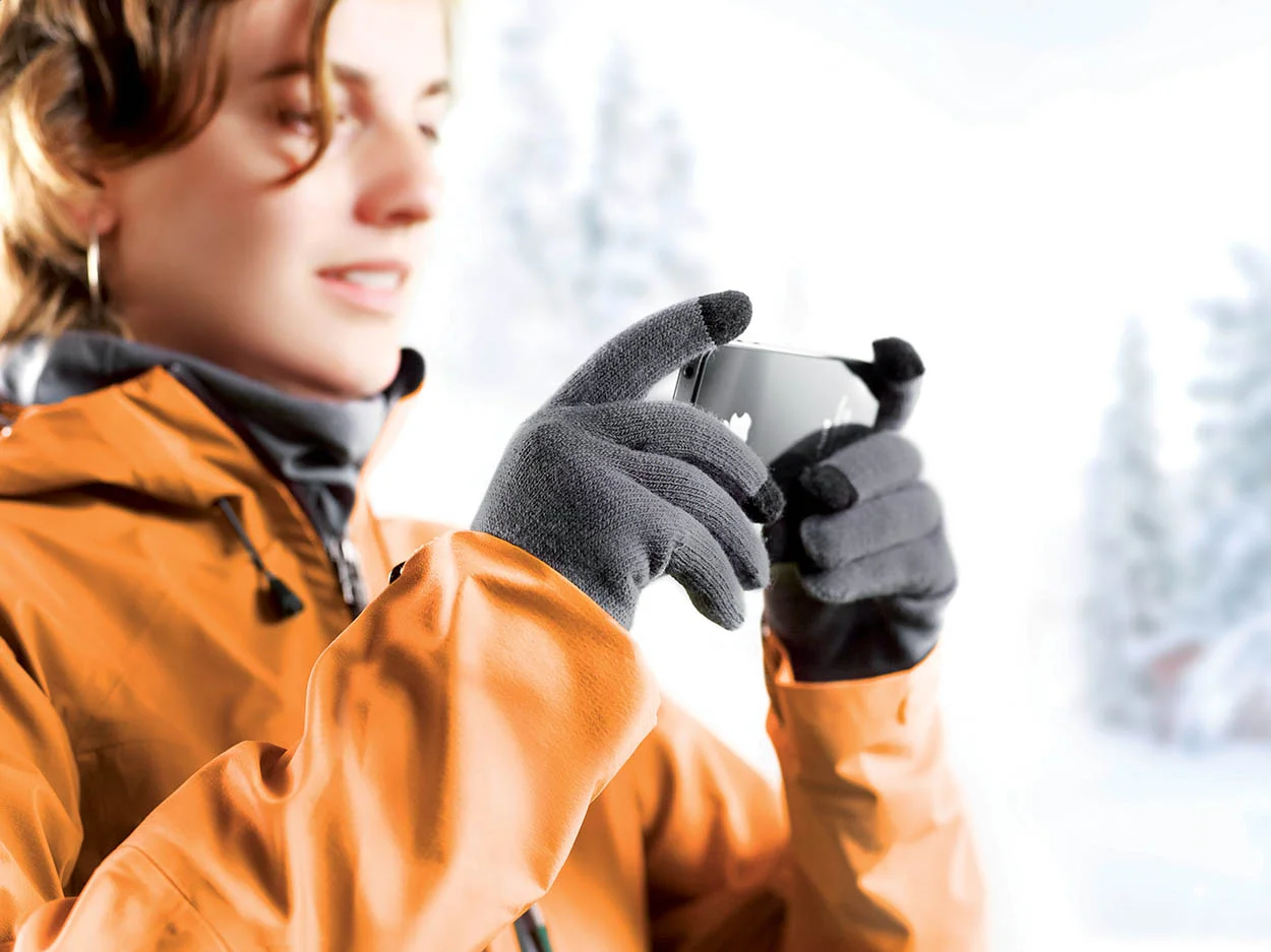 Touchscreen Handschuhe Tapster, aschgrau – Bild 3