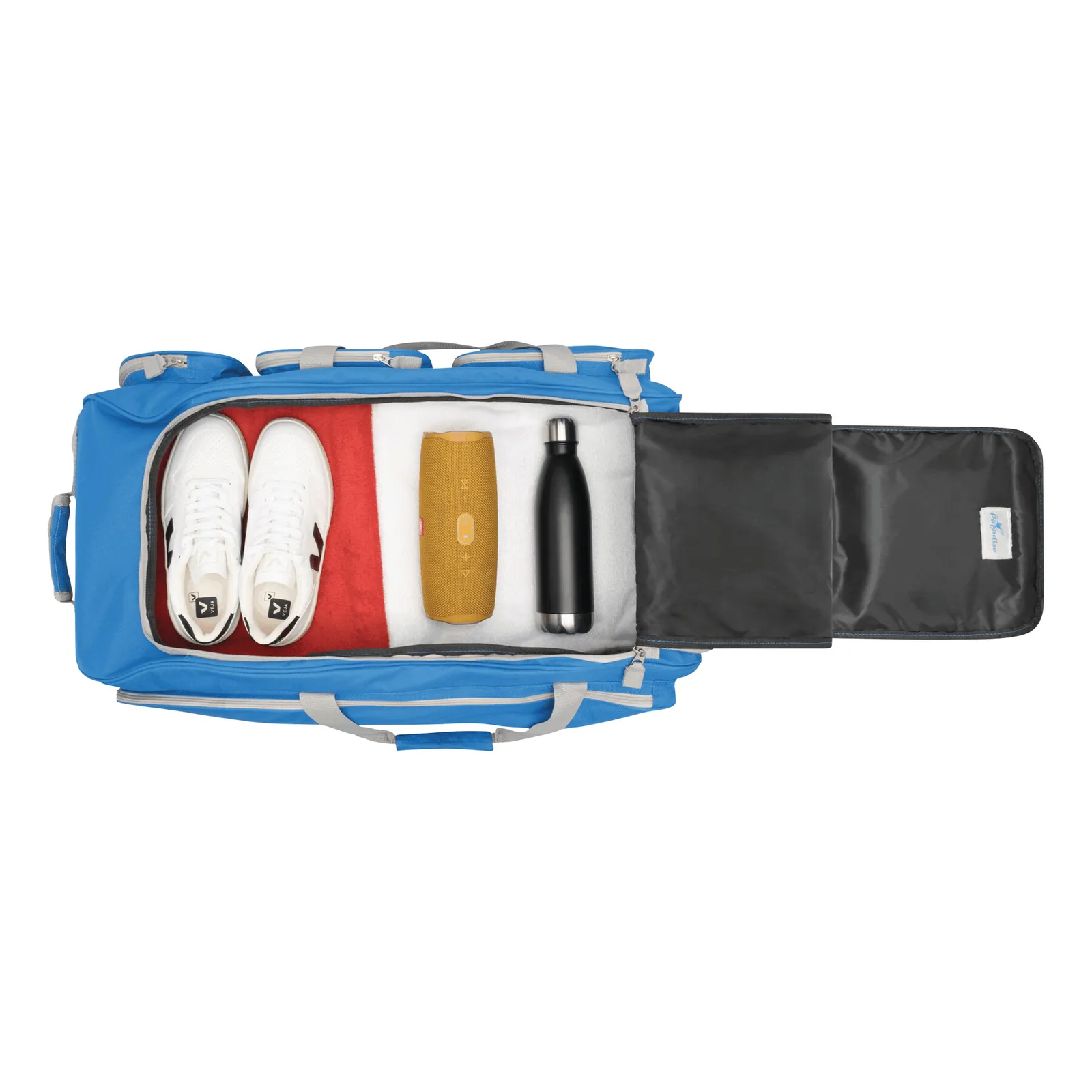 9P - Trolley-Reisetasche, blau, grau – Bild 12