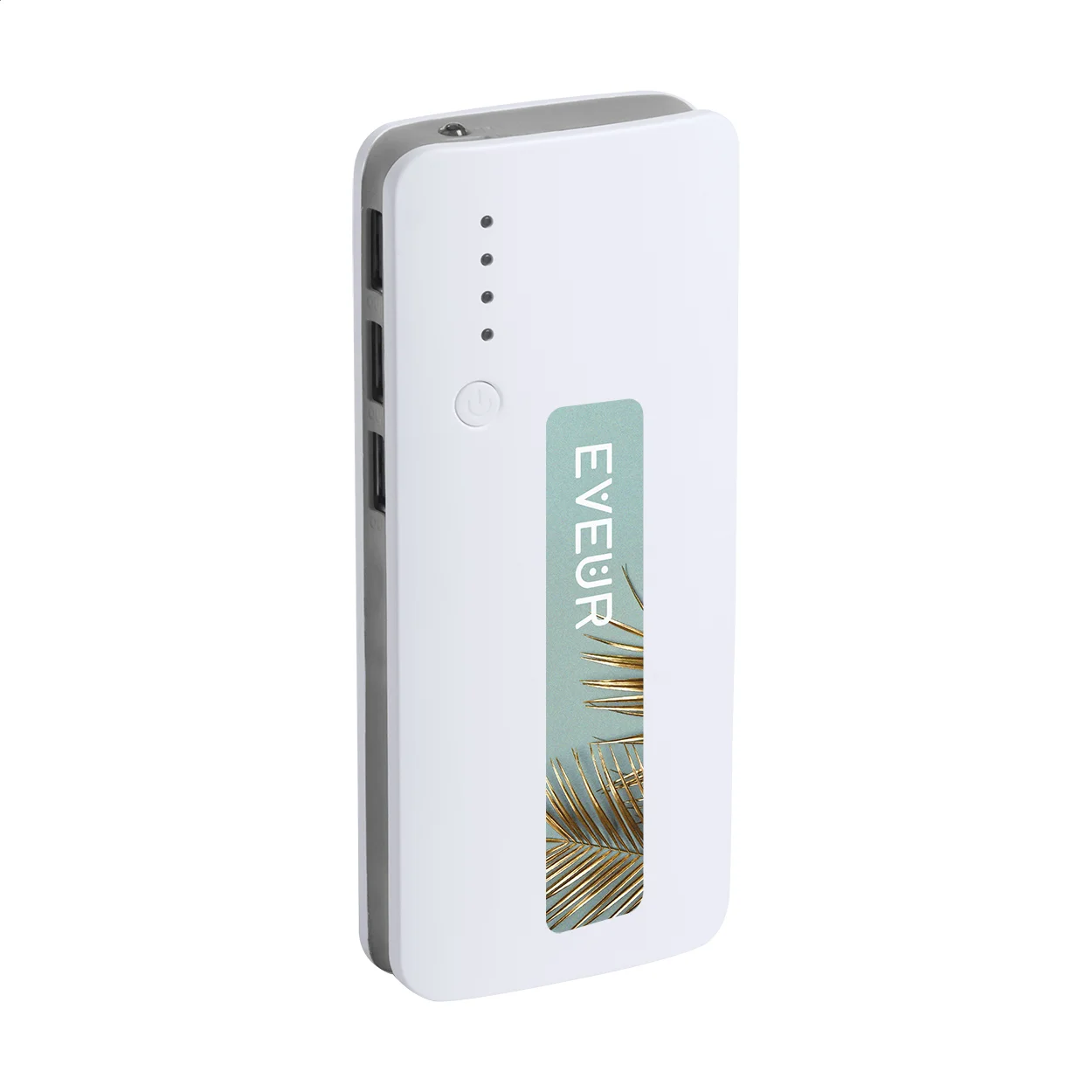 Powerbank Tenak, aschgrau, weiß – Bild 2