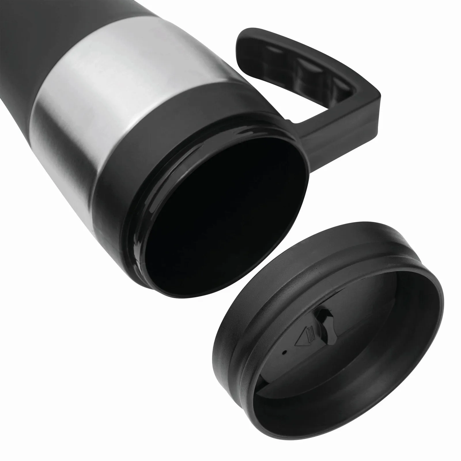 HOT DRINK - Isolierbecher schwarz, silber, schwarz, silber – Bild 6