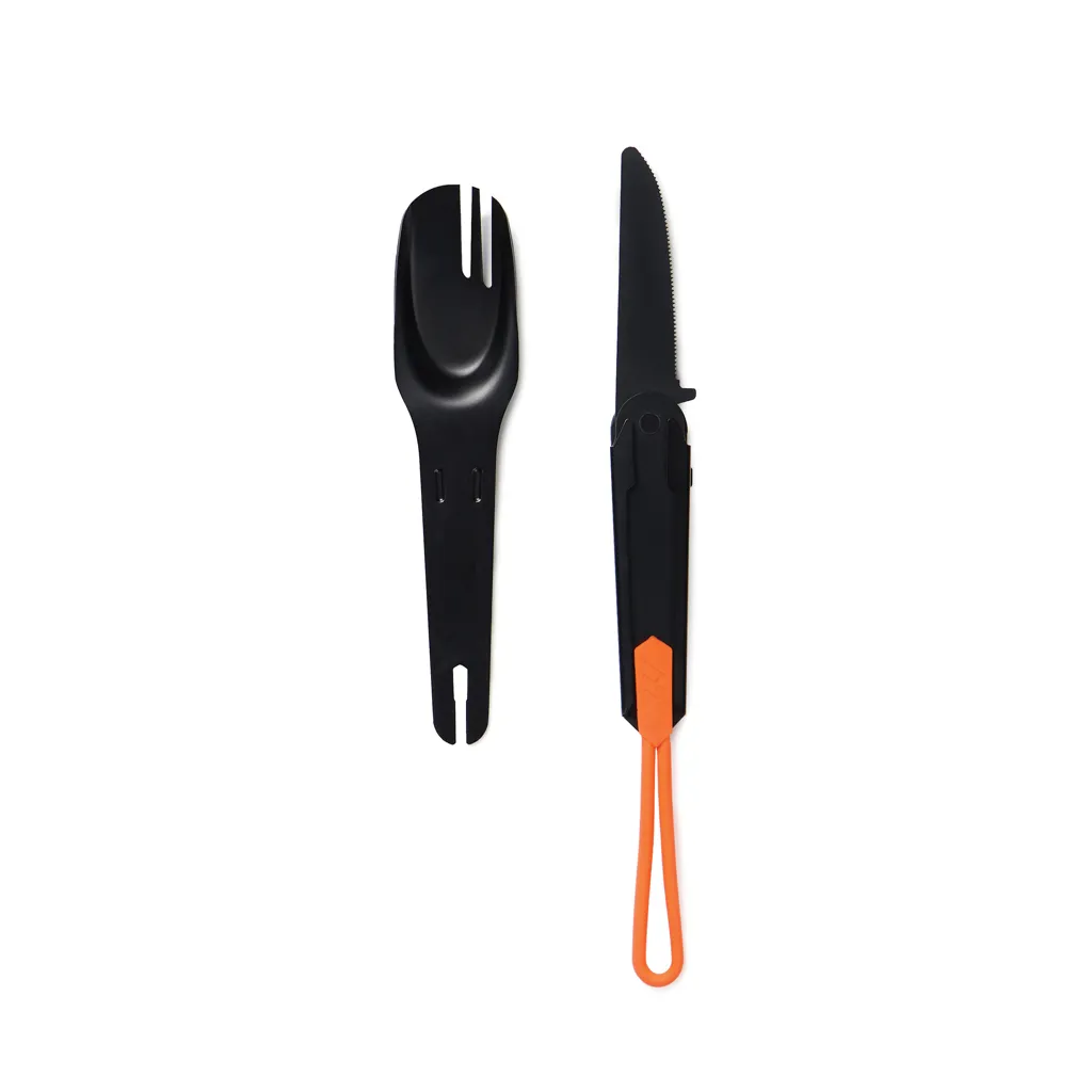 Nordic Drift Trail 4-in-1 Outdoor-Besteck, schwarz – Bild 4