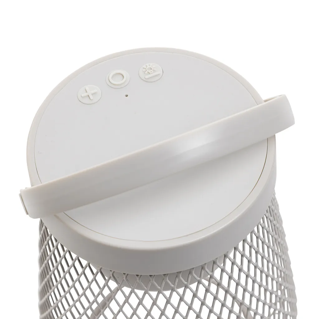 Aurora USB-Tischlampe aus RCS recyceltem ABS, grau – Bild 4