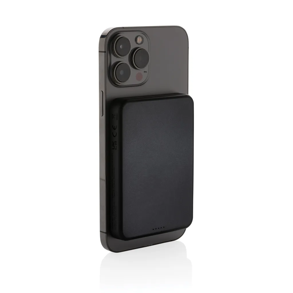 Magnetix 5.000mAh magnetische Powerbank aus RCS recycel. ABS, schwarz – Bild 3