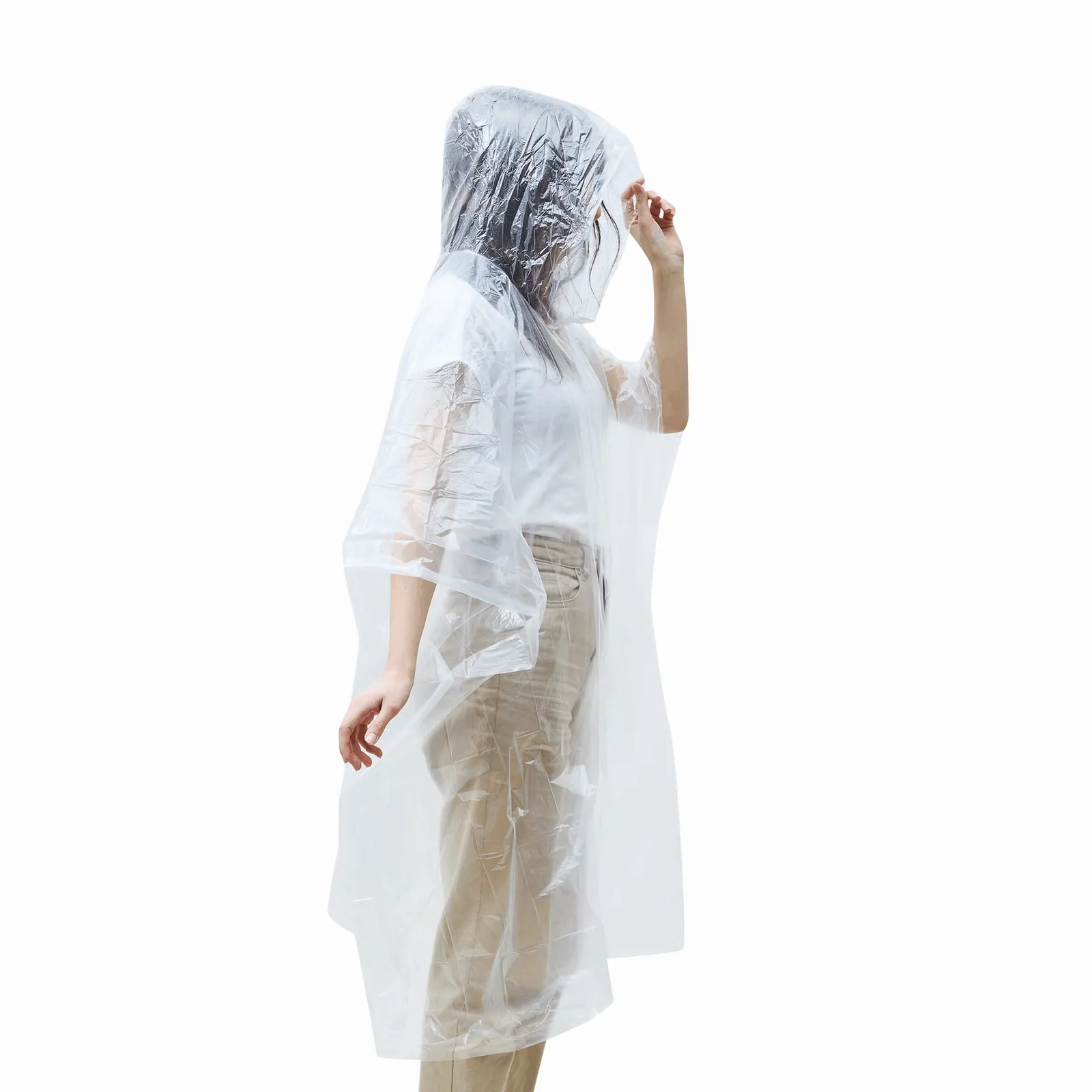 AUTUMN - Regenponcho, transparent – Bild 5