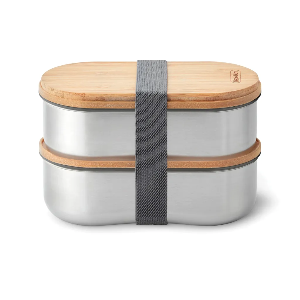 Black+Blum Stainless Steel Double Bento Box, grau – Bild 5