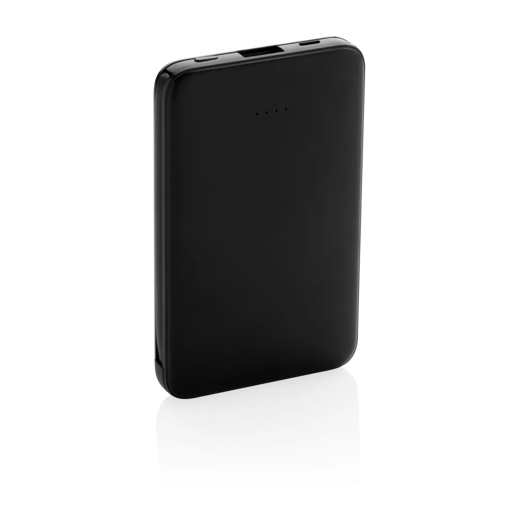 5.000 mAh Powerbank mit integriertem Kabel, schwarz – Bild 4