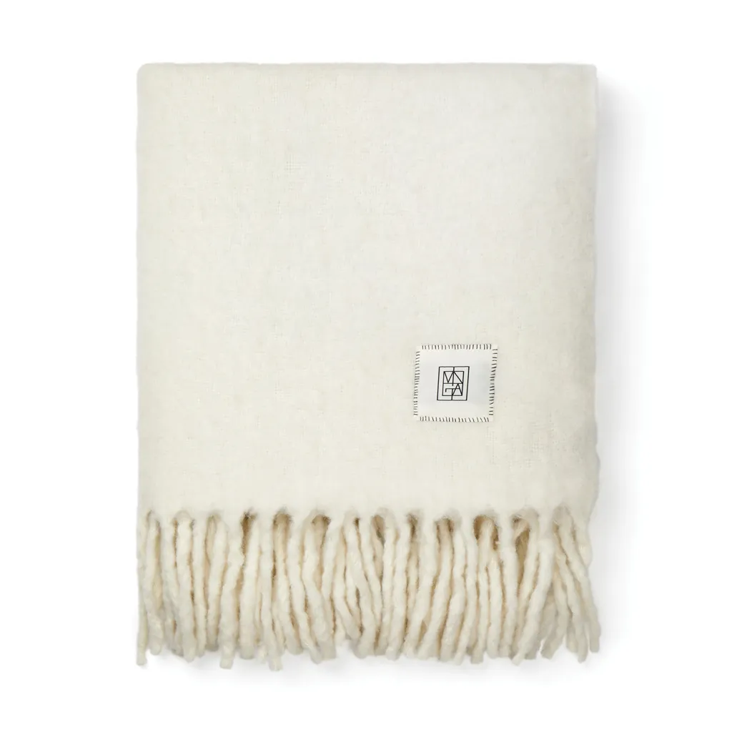 VINGA Saletto Decke aus Wollgemisch, beige – Bild 2