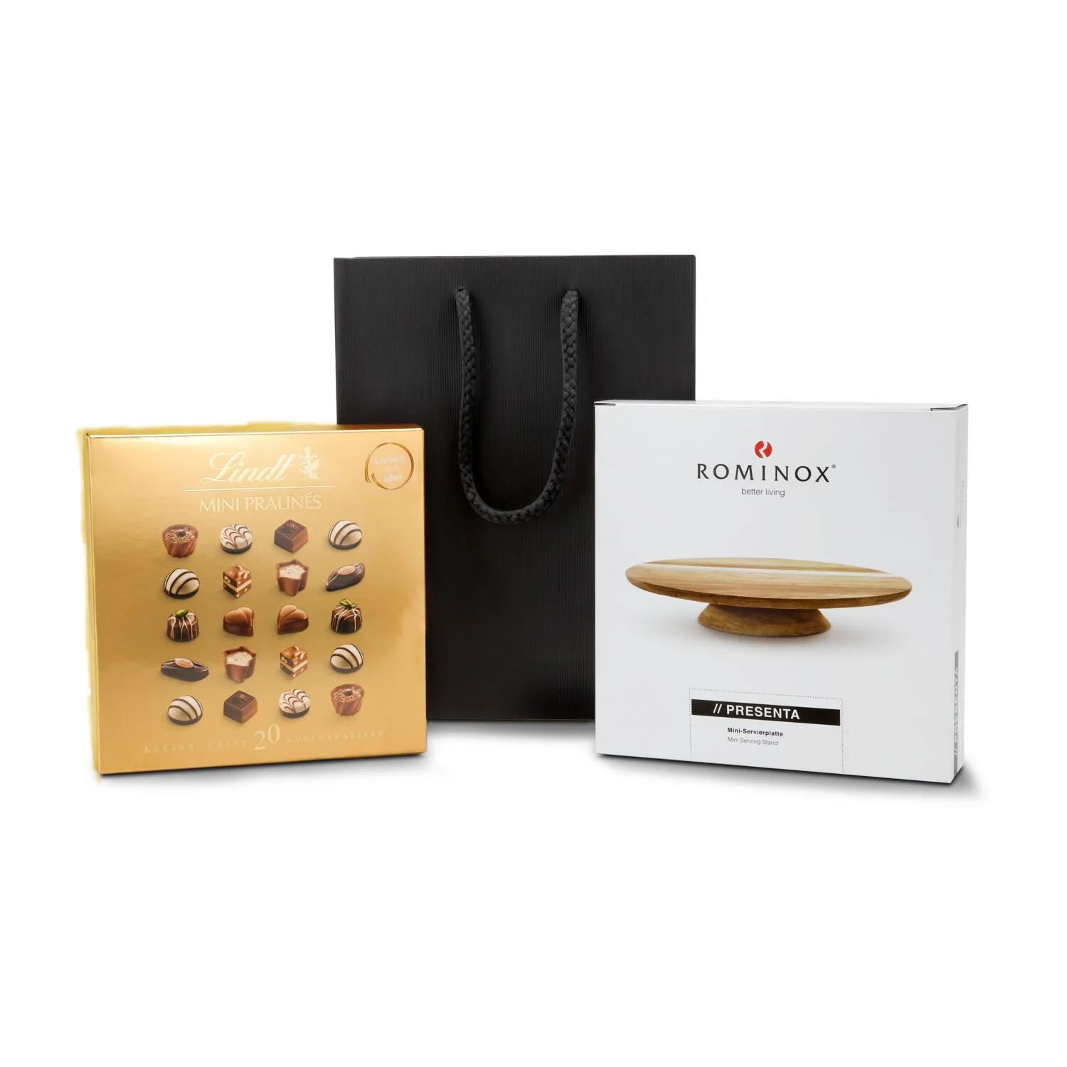 Geschenkset / Präsenteset: Pralinen-Étagère, braun – Bild 2