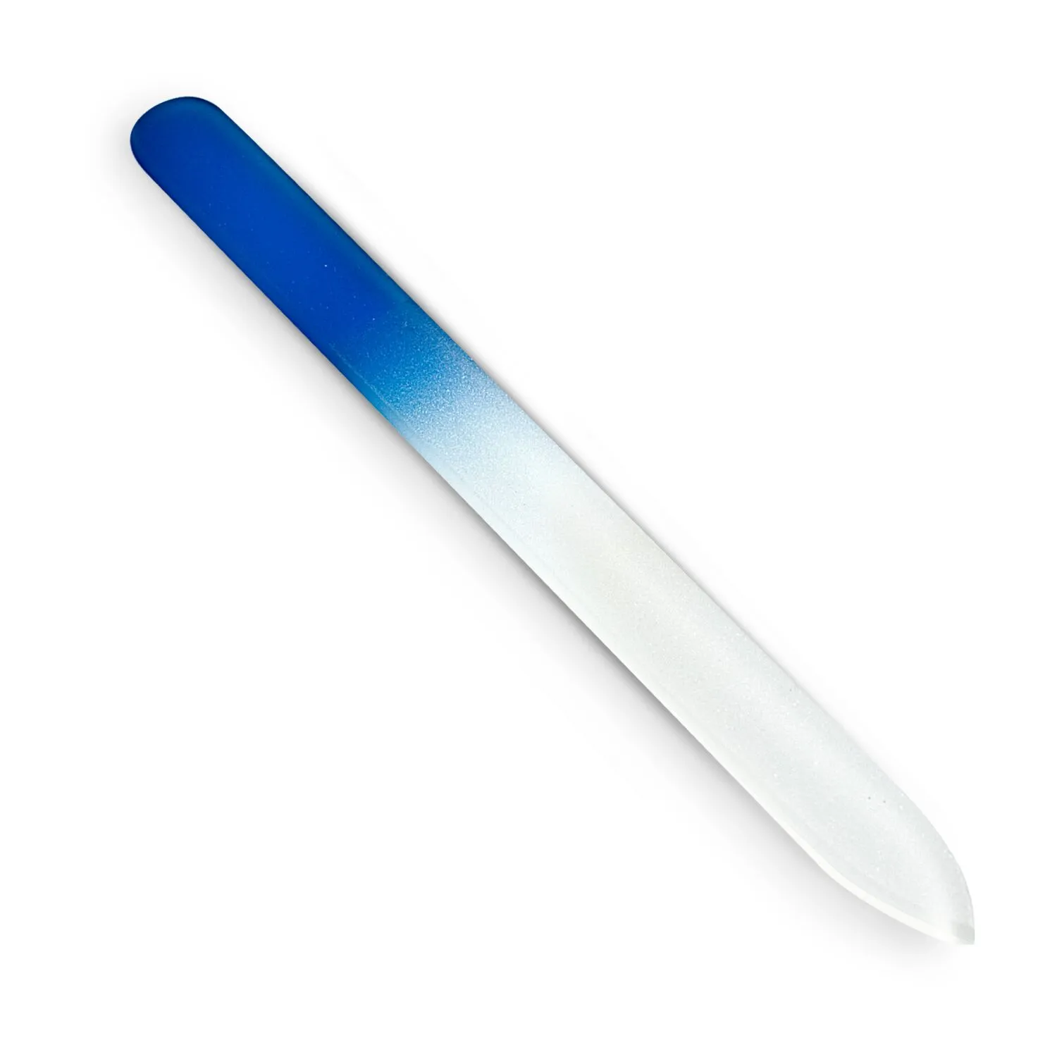 Premium-Glasnagelfeile, geätzt, blau