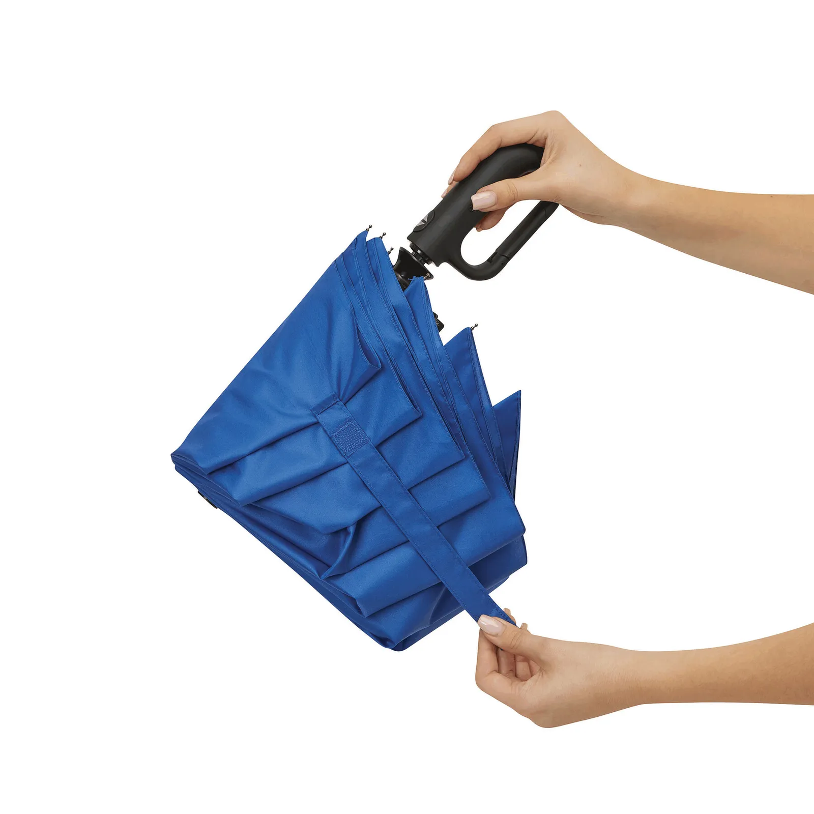 SCIROCCO - Vollautomatischer Windproof-Taschenschirm, blau – Bild 11