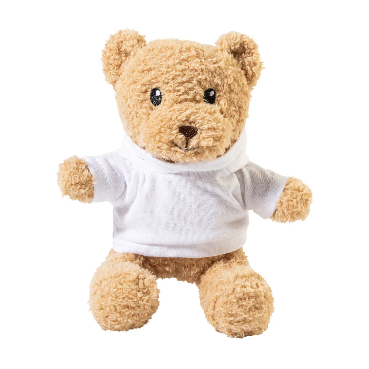 Plüsch-Teddybär Hobear mit Hoodie, weiß – Bild 2