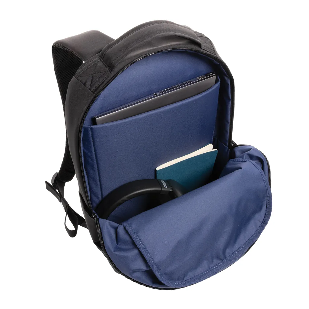 Swiss Peak Brooke AWARE™ 15,6" Laptop-Rucksack aus rPET, schwarz – Bild 3