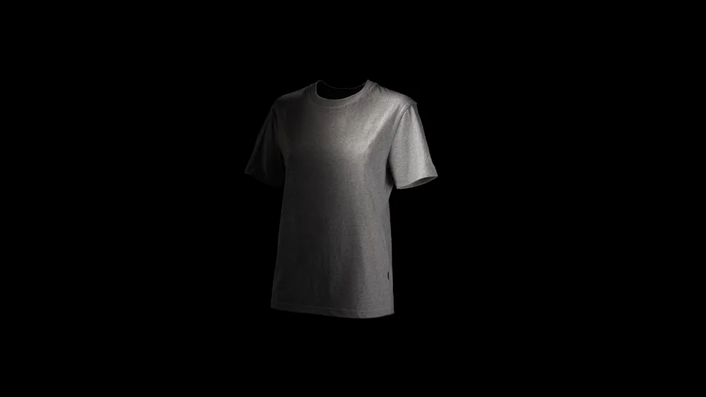 IQONIQ Manuel ungefärbtes T-Shirt aus recycelter Baumwolle, heather grey – Bild 11