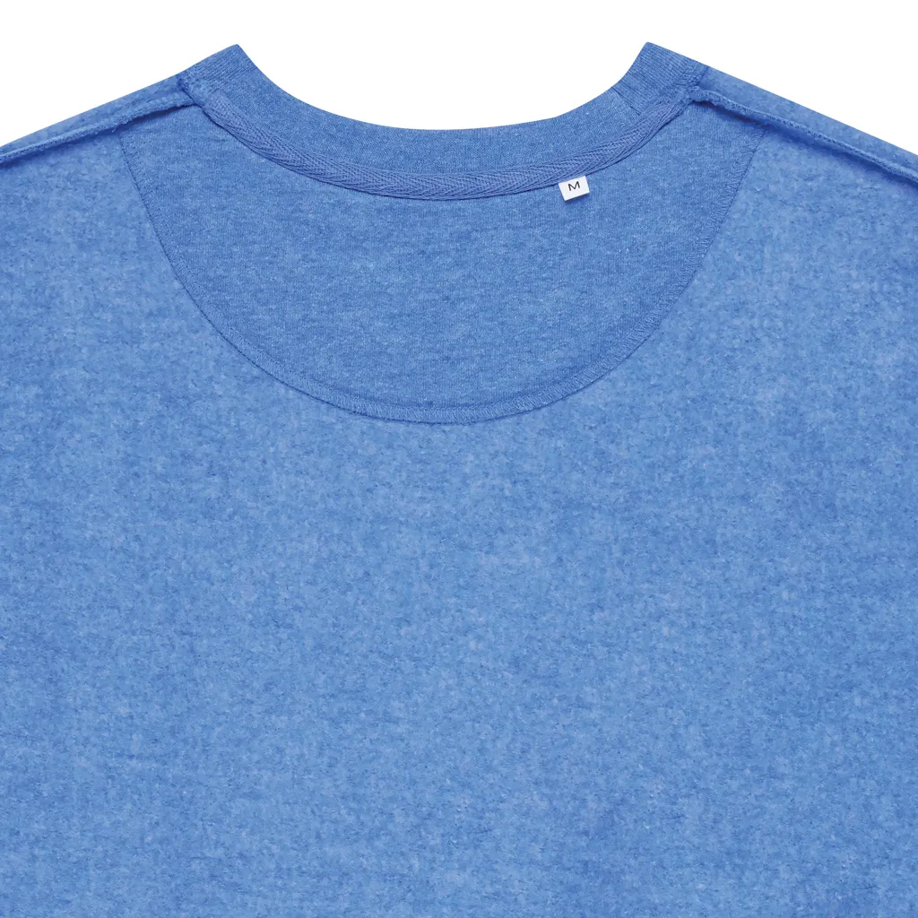 IQONIQ Denali ungefärbt. Rundhals-Sweater aus recycelter BW, heather blue – Bild 3