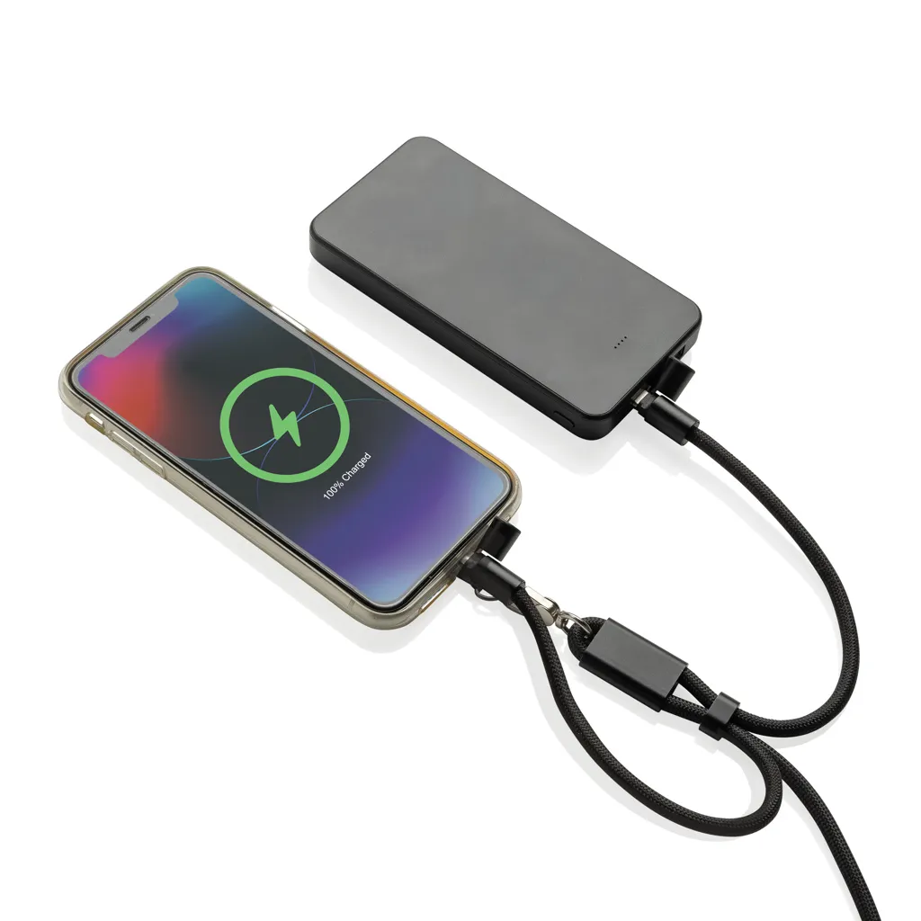 LoopAmp 60W Handgelenksband für Smartphones aus RCS rPET, schwarz – Bild 5