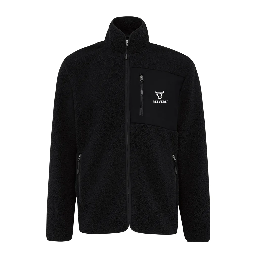IQONIQ Diran Fleecejacke aus recyceltem Polyesterflor, schwarz – Bild 4