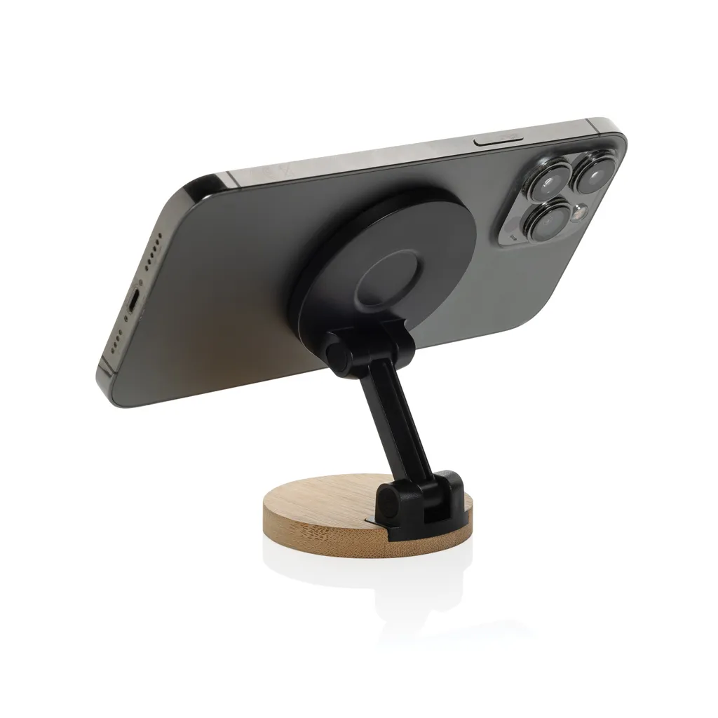 Magmount Telefonständer aus RCS rec. Kunststoff und Bambus, schwarz – Bild 6