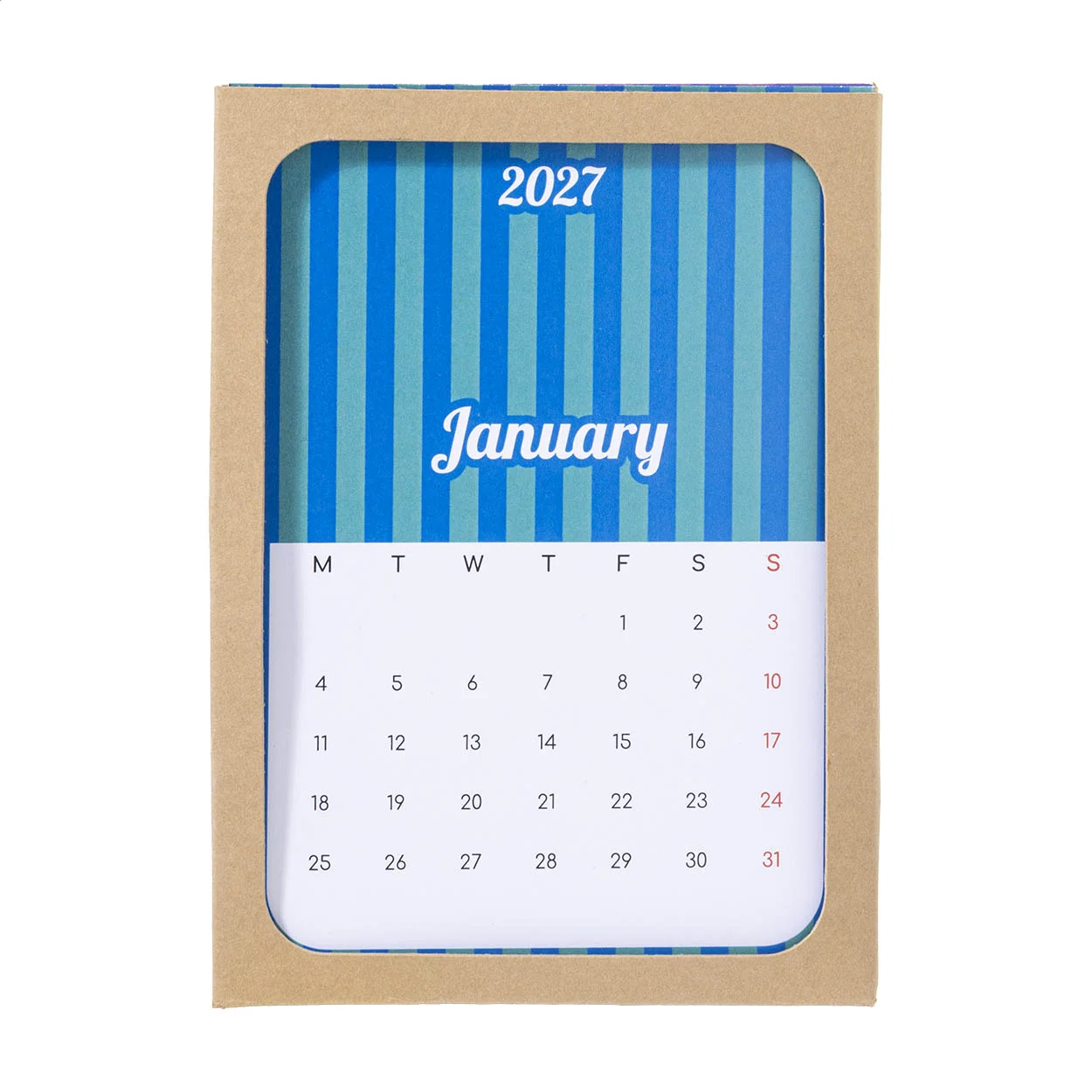 Individueller Tischkalender CreaDate Shuffle, weiß – Bild 2