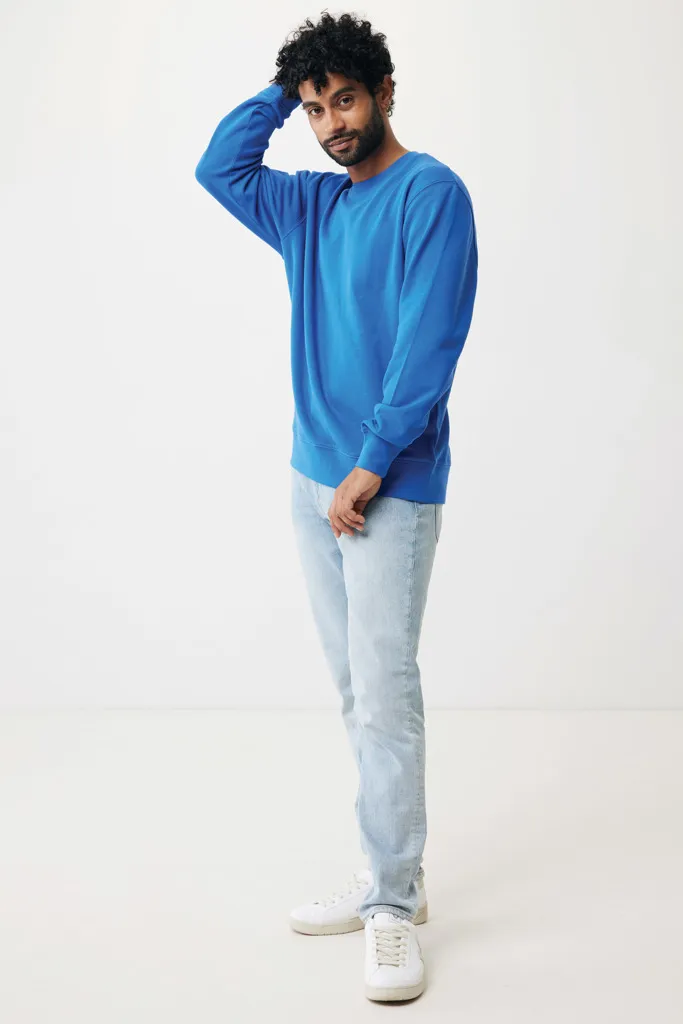 IQONIQ Etosha Lightweight Sweater aus recycelter Baumwolle, Königsblau – Bild 5