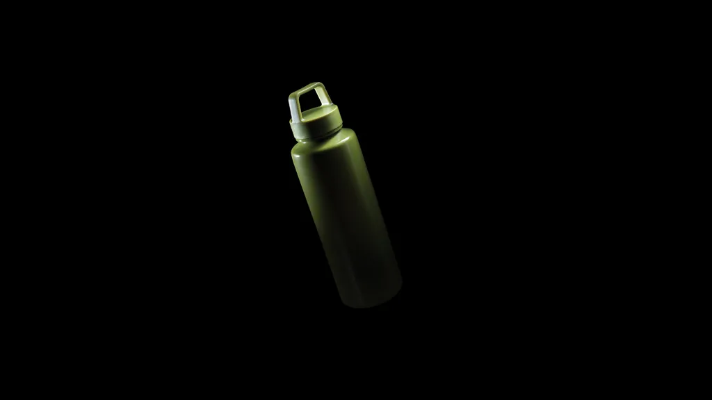 Wasserflasche mit Henkel aus RCS rPP, grün – Bild 6