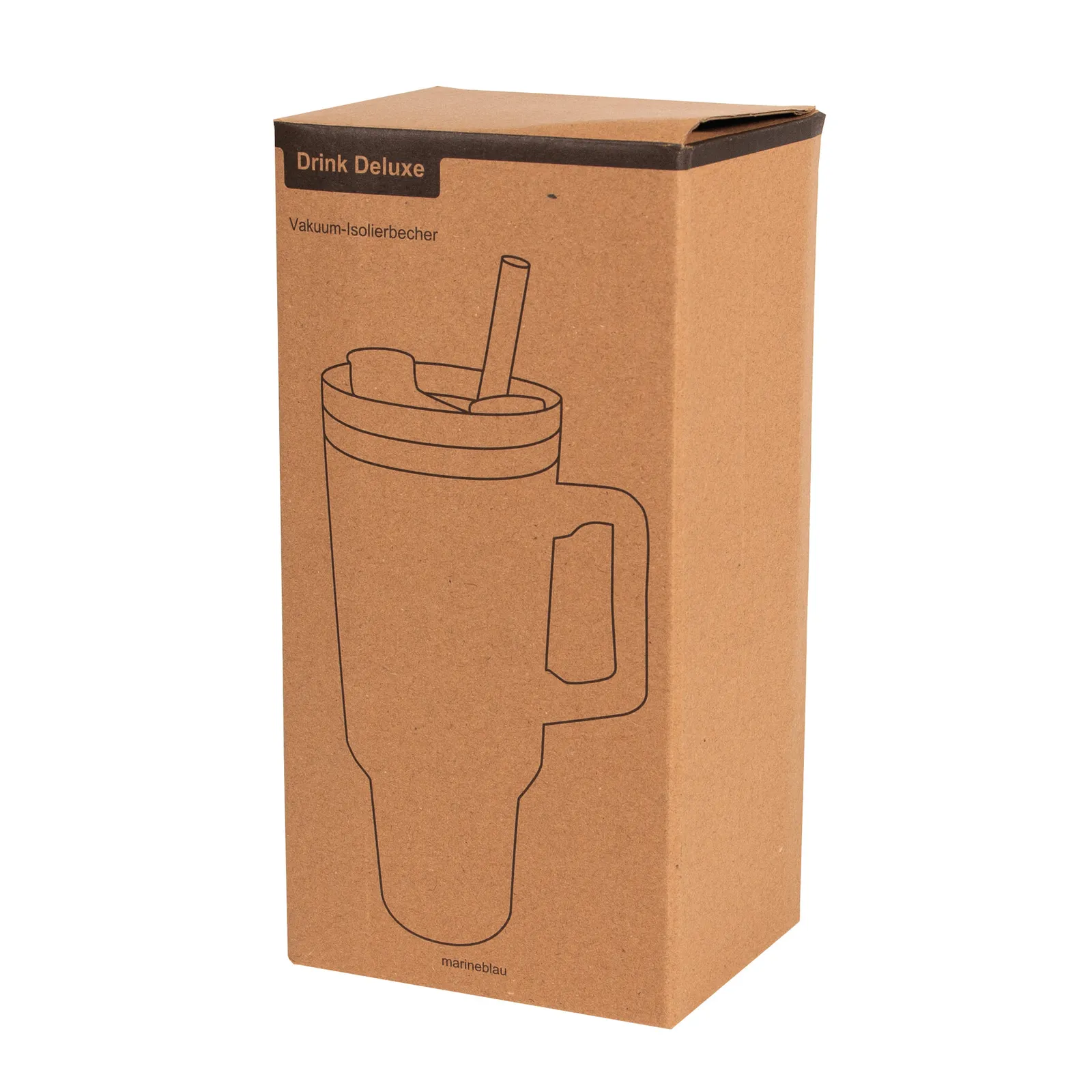 DRINK DELUXE - Vakuum-Isolierbecher, marineblau – Bild 9