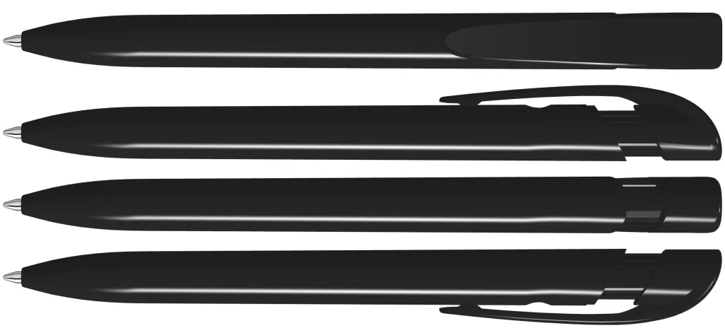 YES antibacterial Druckkugelschreiber schwarz, schwarz – Bild 2