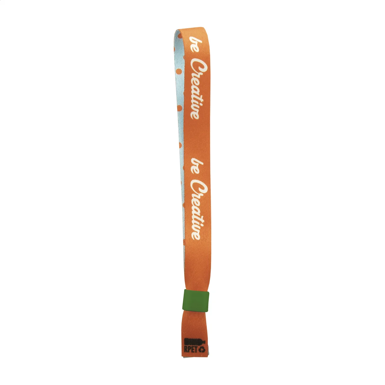 Individuelles Festival-Armband SuboWrist RPET, grün, weiß – Bild 3