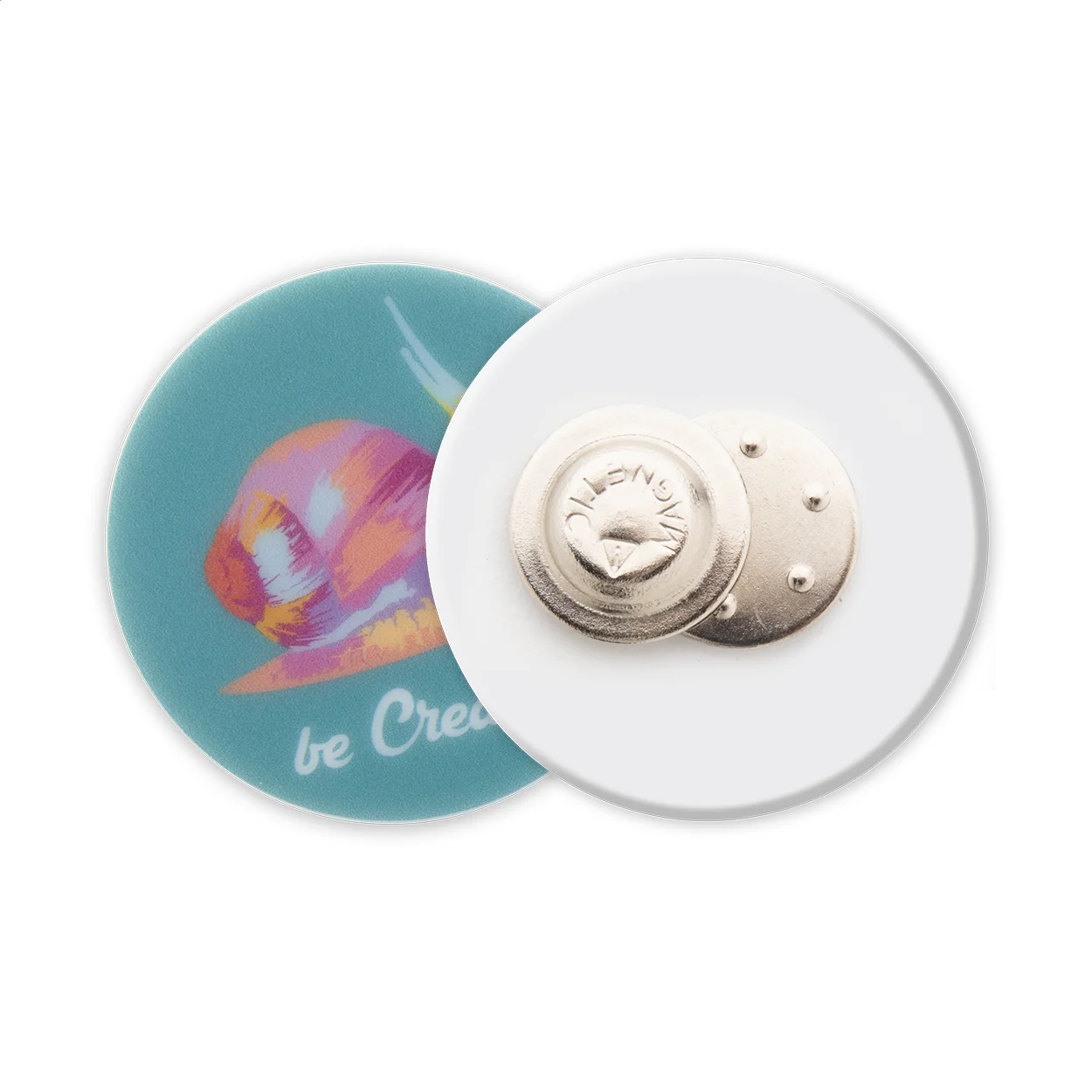 Anstecker ColoBadge mit Magnetbefestigung