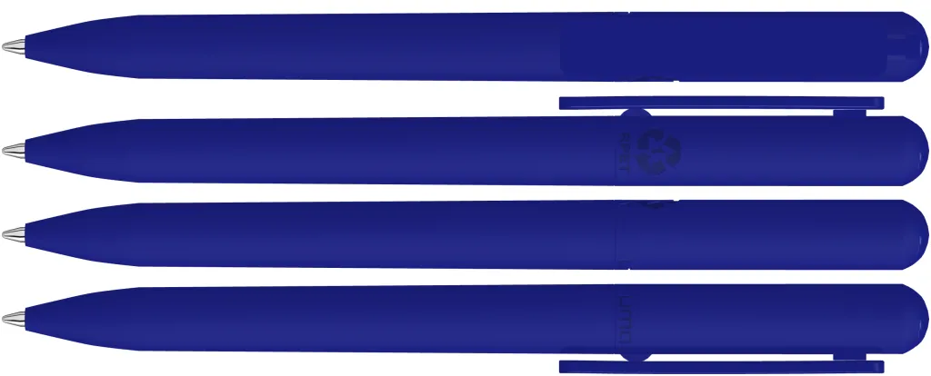 RECYCLED PET PEN CHANGE GUM Drehkugelschreiber dunkelblau, dunkelblau – Bild 2