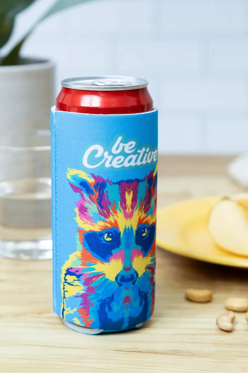 RPET Dosenkühler PrintCan Slim, weiß – Bild 8