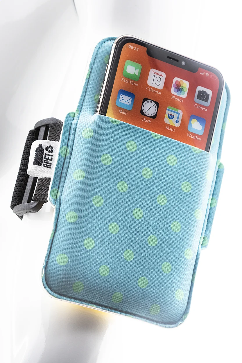 Individuelle Oberarmtasche fürs Smartphone. Runfree, weiß – Bild 7
