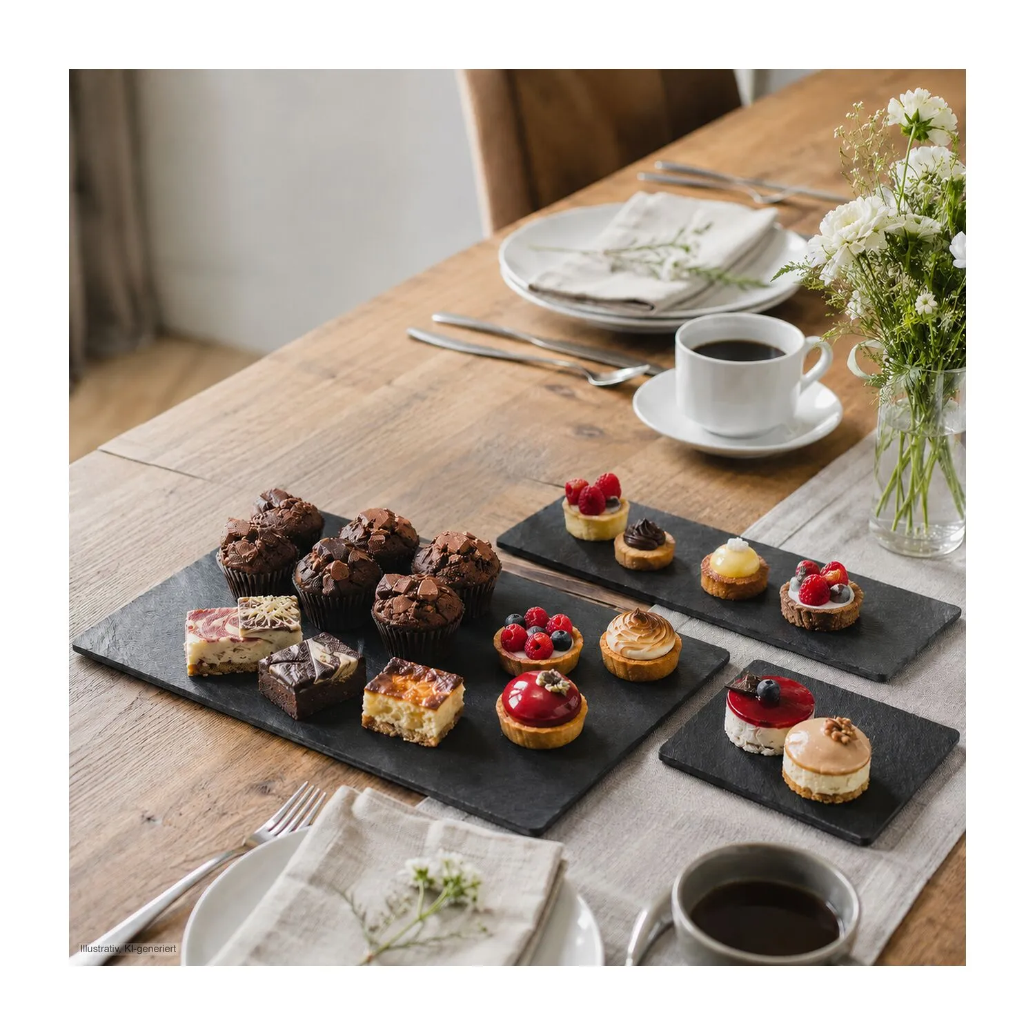 ROMINOX® Schieferplatten-Set // Tapas Ardesia, schwarz – Bild 11