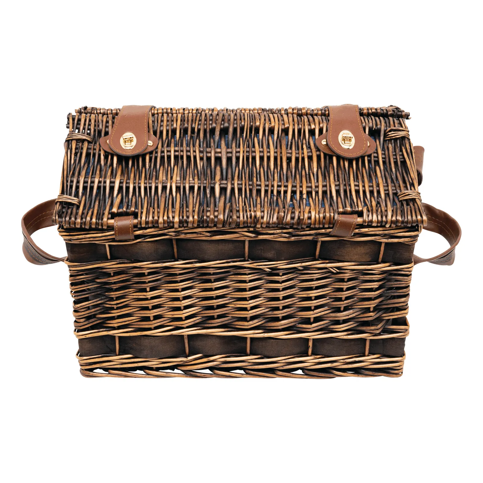 SUMMERTIME - Weiden-Picknickkorb blau, blau – Bild 2