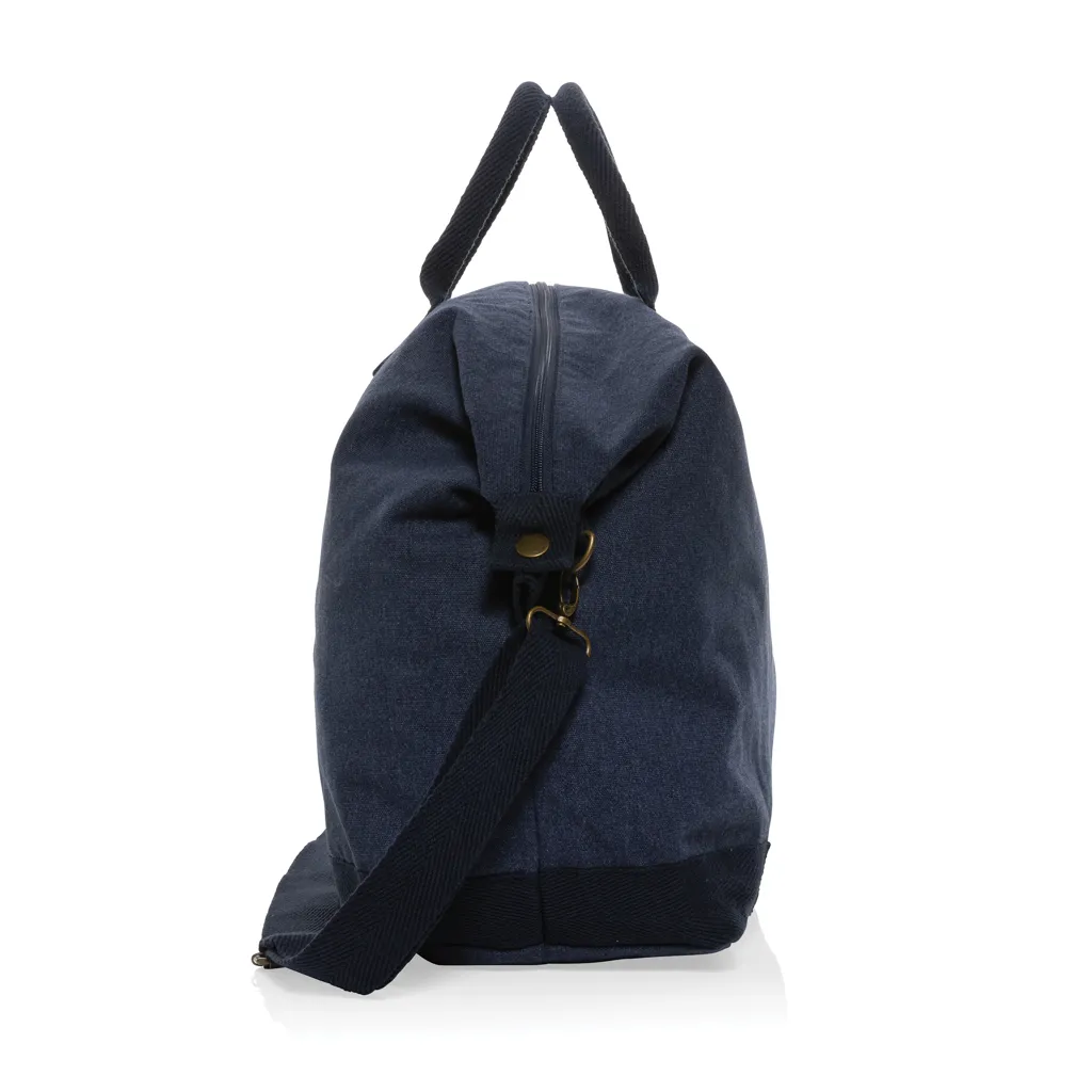 Kezar AWARE™ 500g/m² Wochenendtasche aus recyceltem Canvas, navy blau – Bild 5