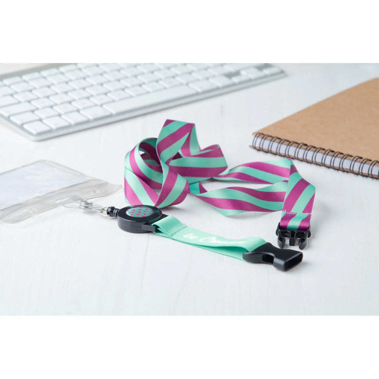 Sublimations-Lanyard Subyard YoYo B, weiß – Bild 5