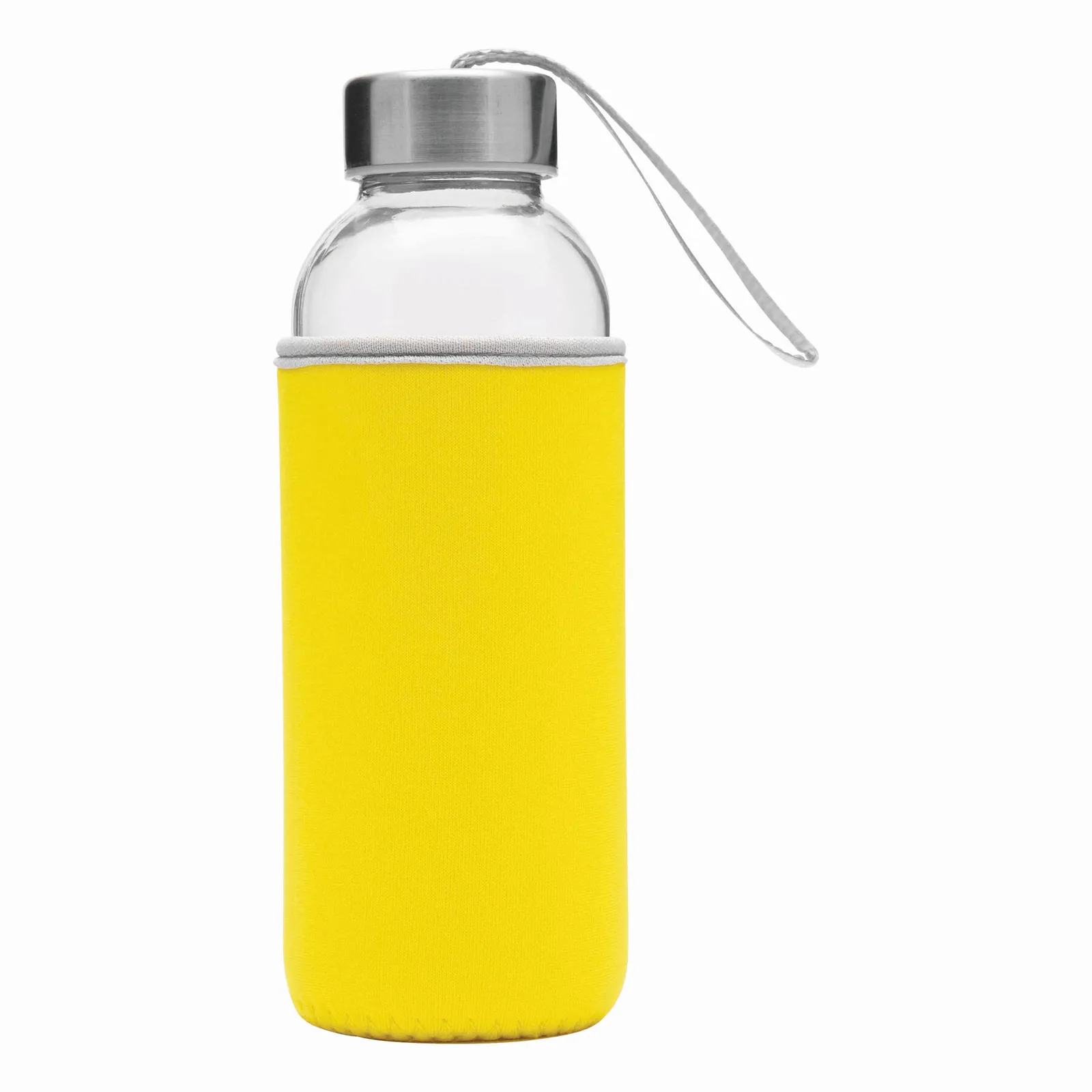 TAKE WELL - Glas-Flasche, gelb, transparent – Bild 2