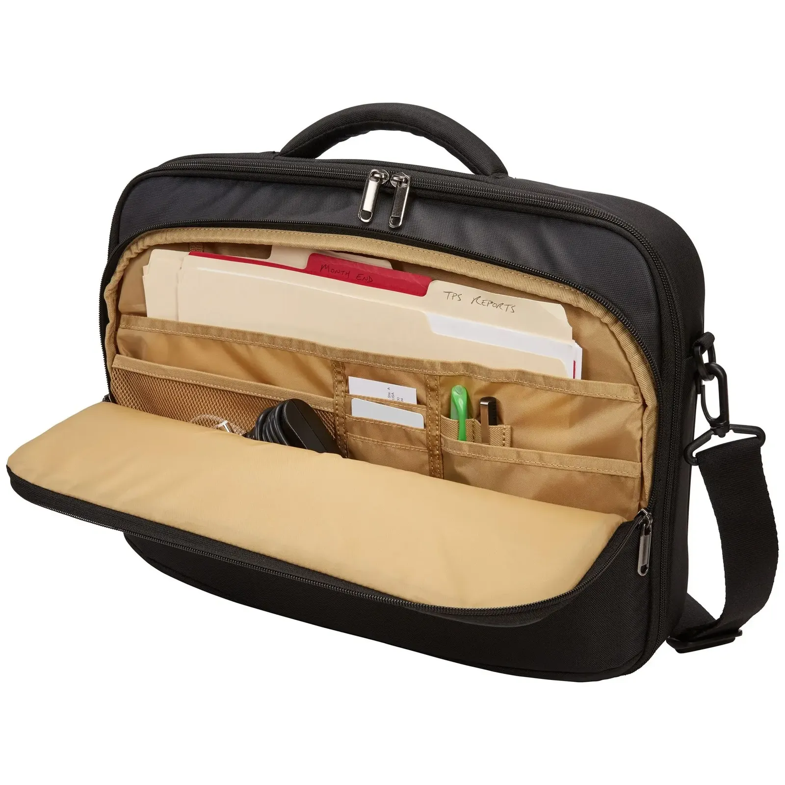 Case Logic Propel Aktentasche, 7 × 34 × 42 cm, Schwarz – Bild 8
