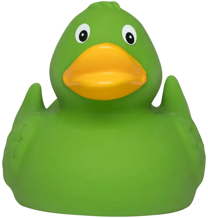 Naturkautschuk-Ente, klassik, grün – Bild 4
