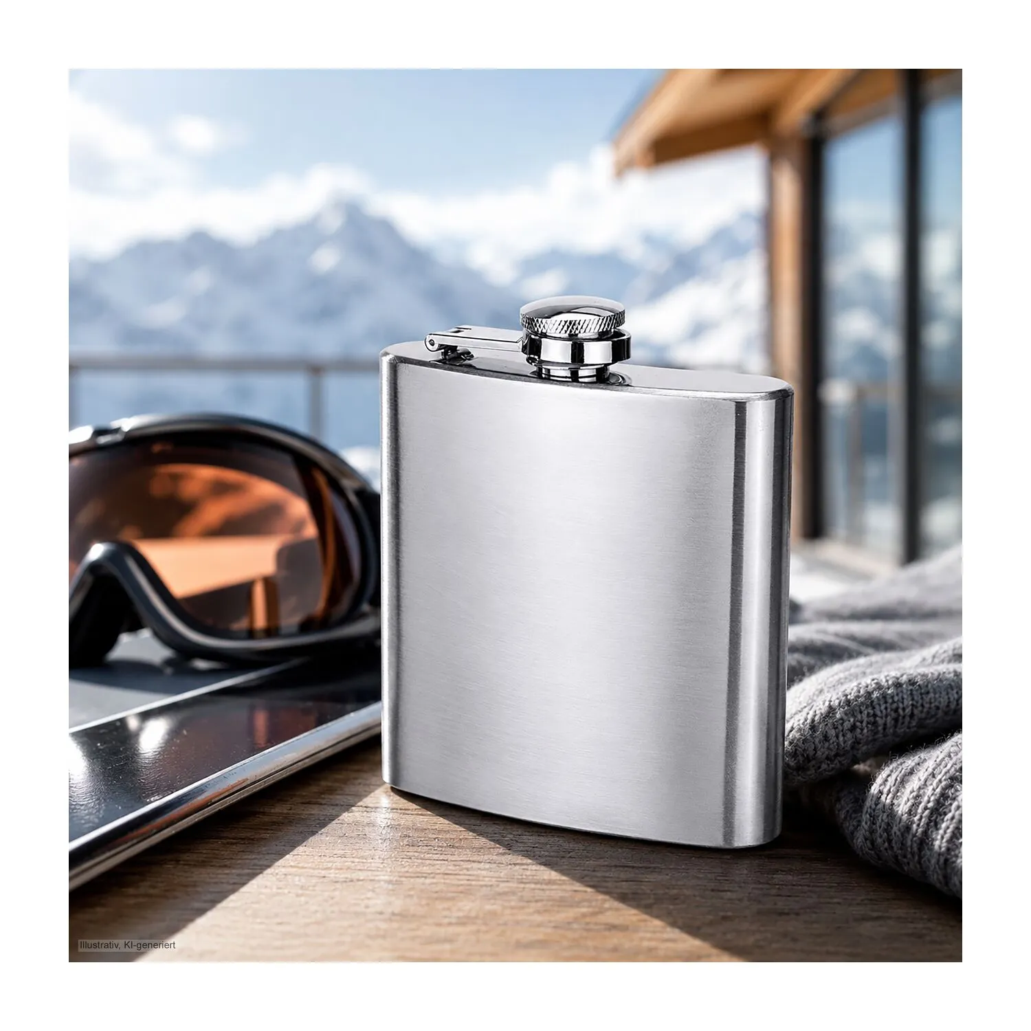 ROMINOX® Flachmann // Fino, silber – Bild 4