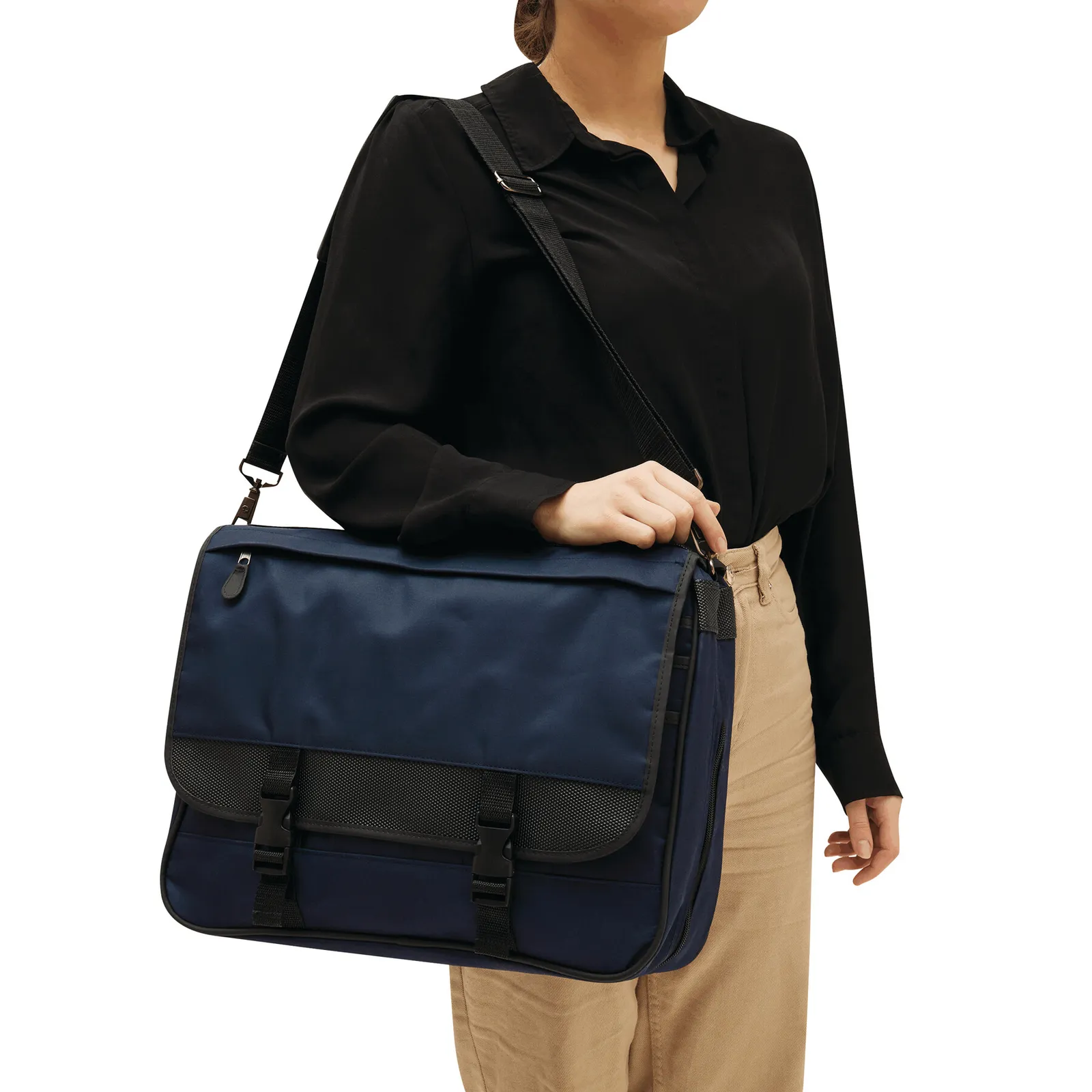 AVANTI DOC - Dokumententasche blau, schwarz, blau, schwarz – Bild 5