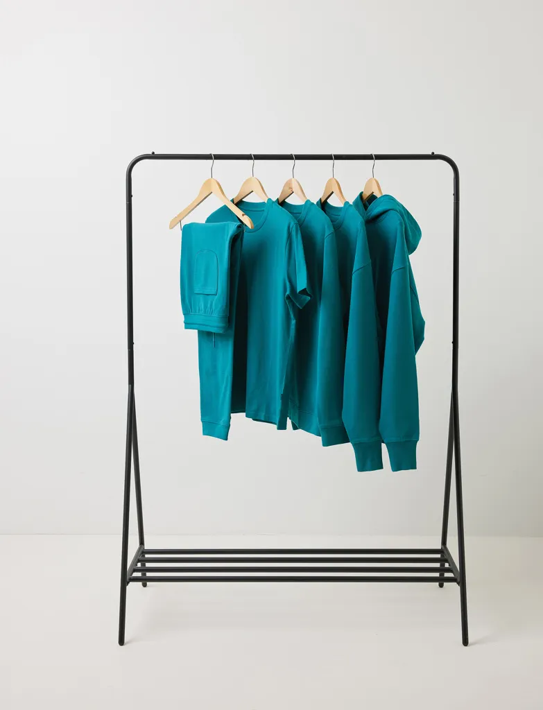 IQONIQ Yoho Relax-Hoodie aus recycelter Baumwolle, verdigris – Bild 6