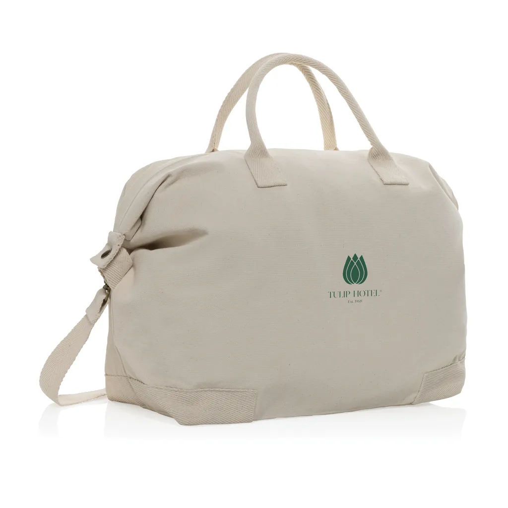 Kezar AWARE™ 500g/m² Wochenendtasche aus recyceltem Canvas, off white – Bild 6