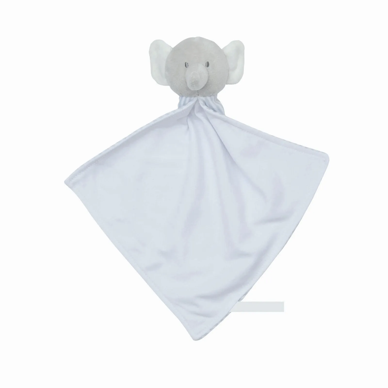 DOMI - Schnuffel-Elefant grau, weiß, grau, weiß – Bild 2