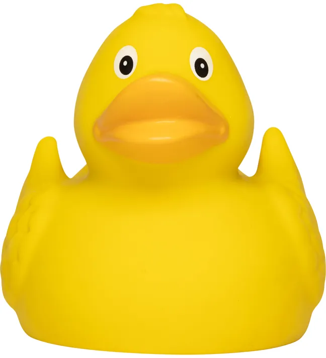 Naturkautschuk-Ente, klassik, gelb/orange – Bild 4