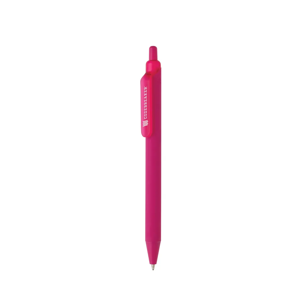 Tide Smooth Touch Stift aus GRS zertifiziert recyceltem ABS, rosa – Bild 4