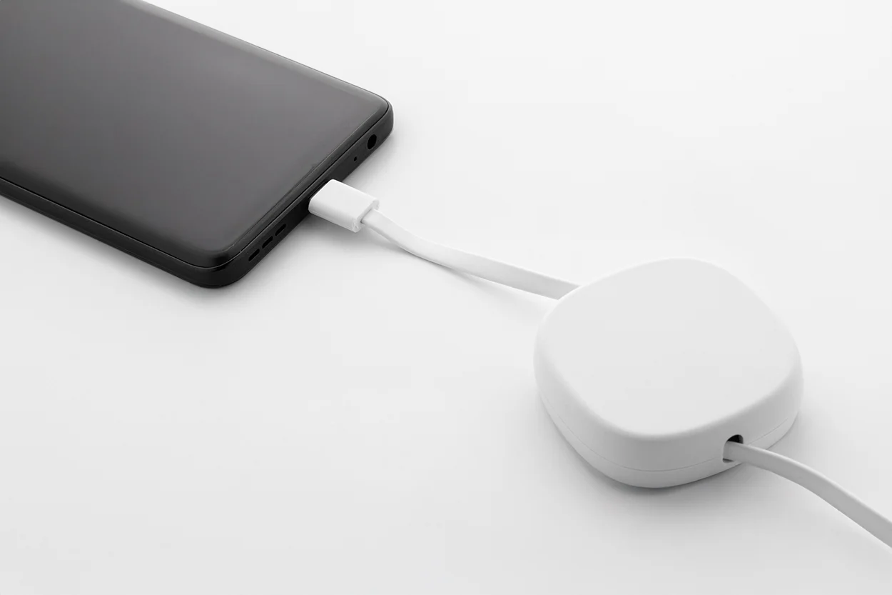 60W USB-C-Ladekabel RABS Cabsle, weiß – Bild 2