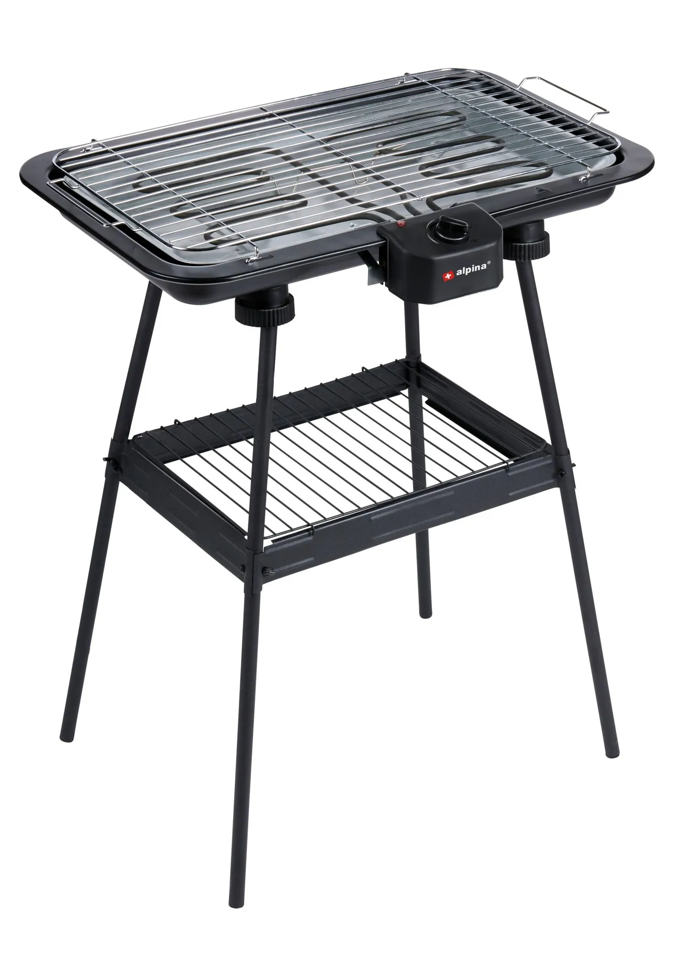 ALPINA Elektrogrill 2200W 51x30cm, Schwarz – Bild 3